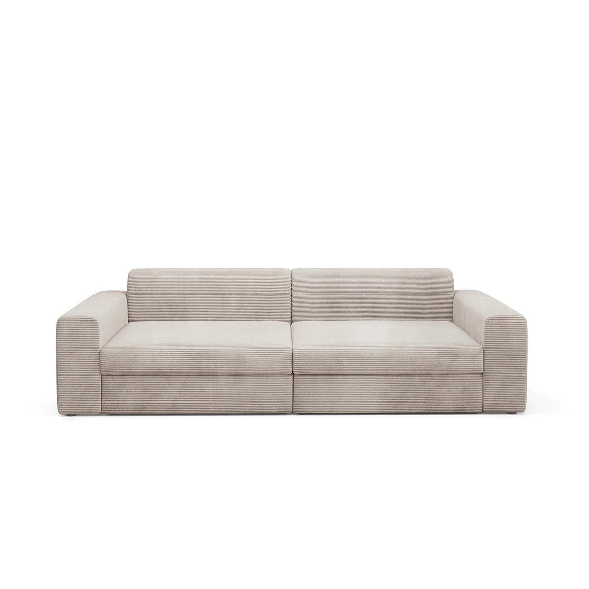 SOFA Paola 3 Sitzplätze Taupe - Taupe, Holz (272/86/120cm) - Petits-meubles