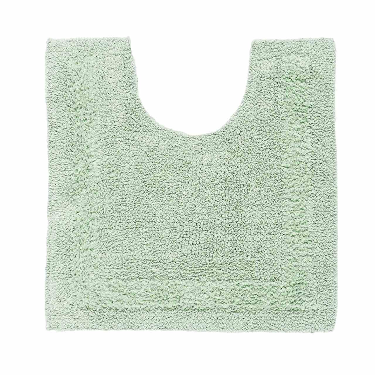 WC-VORLEGER 50/55 cm, 100% Baumwolle, wendbar - Salbeigrün, Textil (50/55cm) - Homescapes