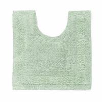WC-VORLEGER 50/55 cm, 100% Baumwolle, wendbar - Salbeigrün, Textil (50/55cm) - Homescapes