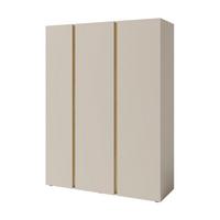 DREHTÜRENSCHRANK Lico mit 3 Türen, Beige Sand - Beige, Holzwerkstoff (145/195/50cm) - Beautysofa