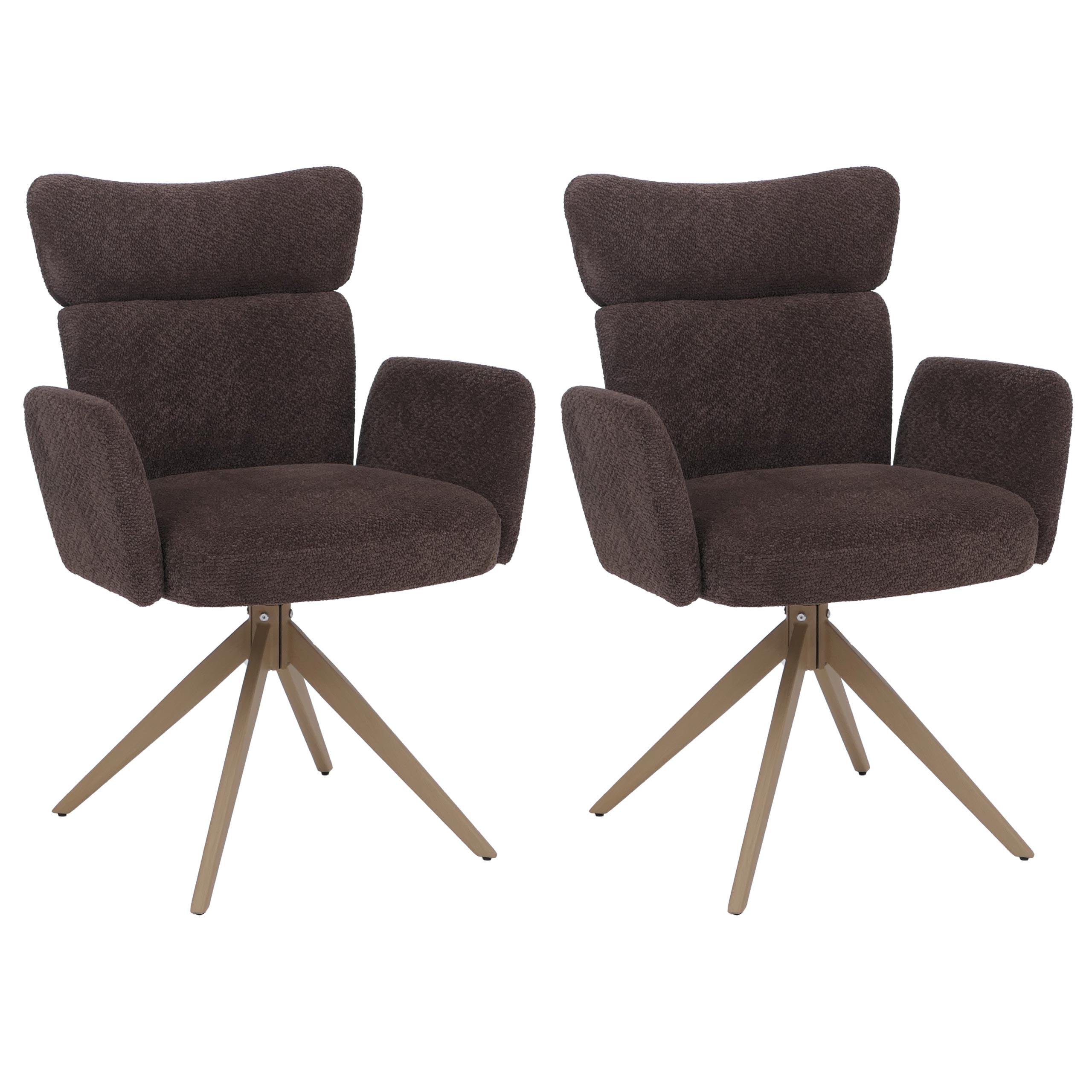 ESSZIMMERSTUHL Dunkelbraun - Dunkelbraun, Textil (63/92/58cm) - MCW