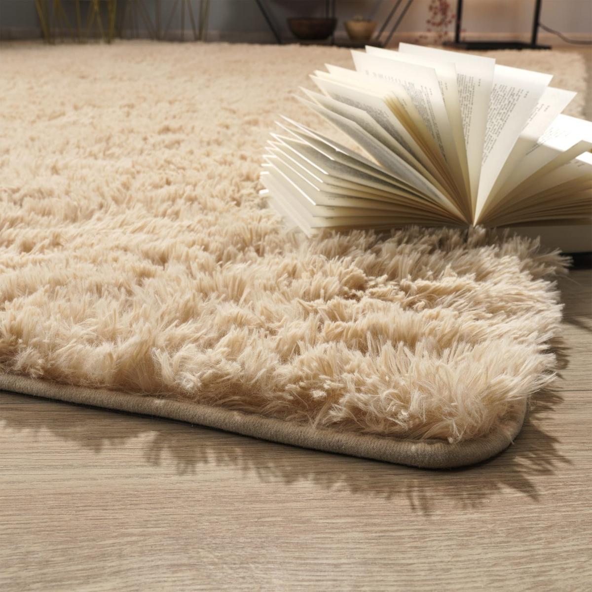 HOCHFLORTEPPICH Beige 160 x 220 cm - Beige, Kunststoff (160/220cm) - TT Home