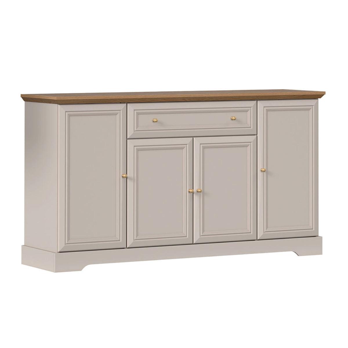 SIDEBOARD Dulci Kaschmir und Holz - Beige, Holzwerkstoff (164.7/91.5/46.2cm) - Petits-meubles