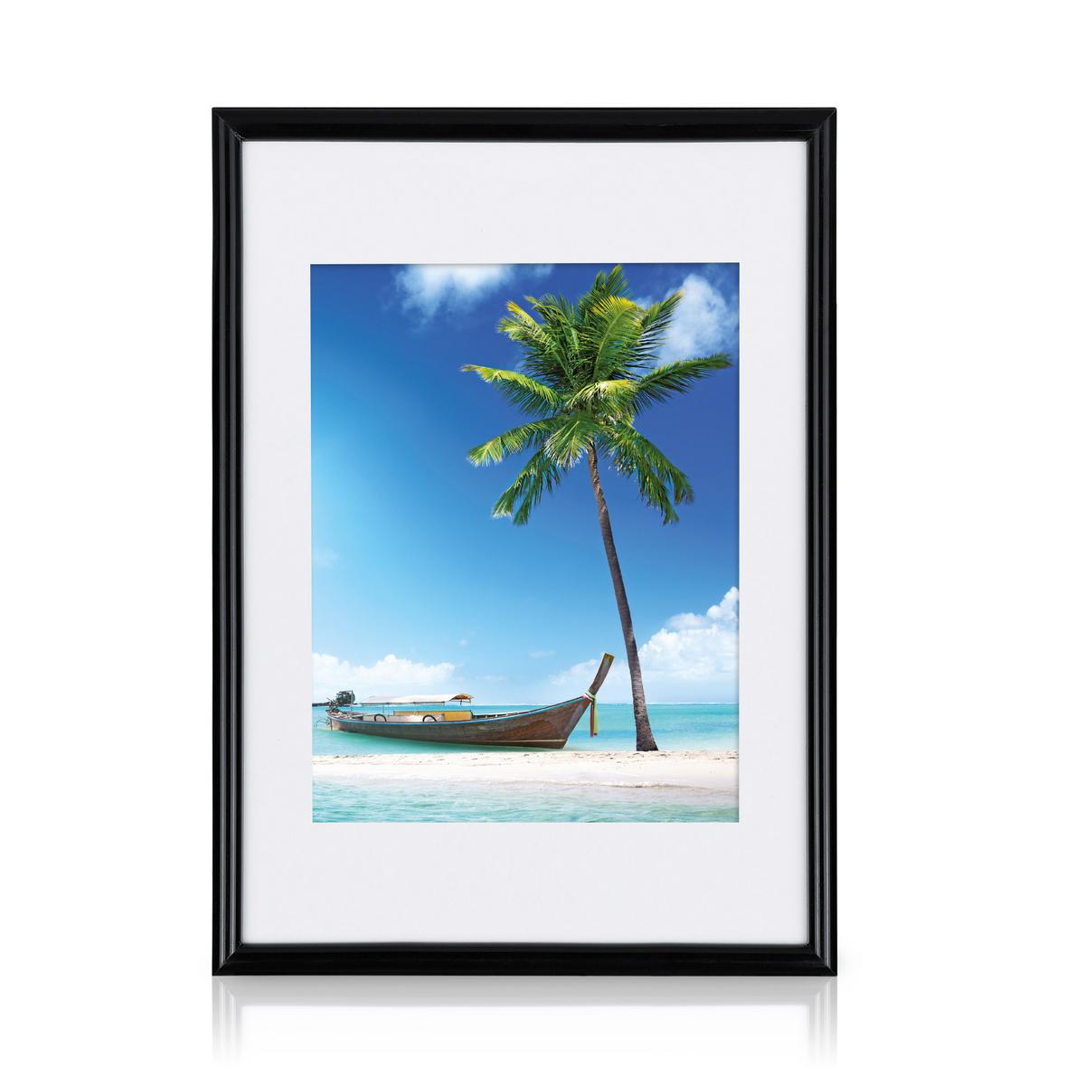 BOMOE Paradise Bilderrahmen Kunststoff schwarz (18tlg) - Schwarz, Kunststoff (24/26cm) - BoMoe