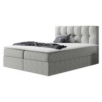 BOXBETT Rico - H3 - Hellgrau, Holz/Textil (160/200cm) - MIRJAN24