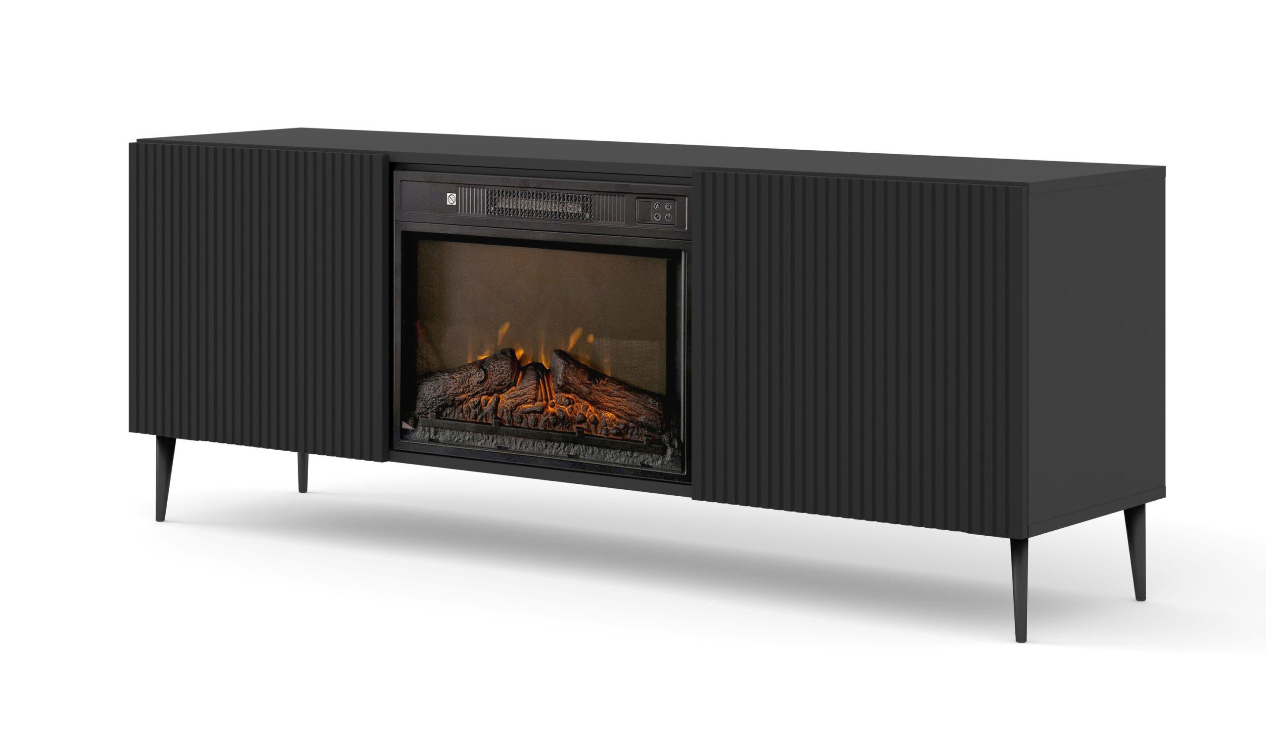 KOMMODE Schwarz 170/63/42 - Schwarz, Holzwerkstoff (170/63/42cm) - RAUMHIRSCH FURNITURE