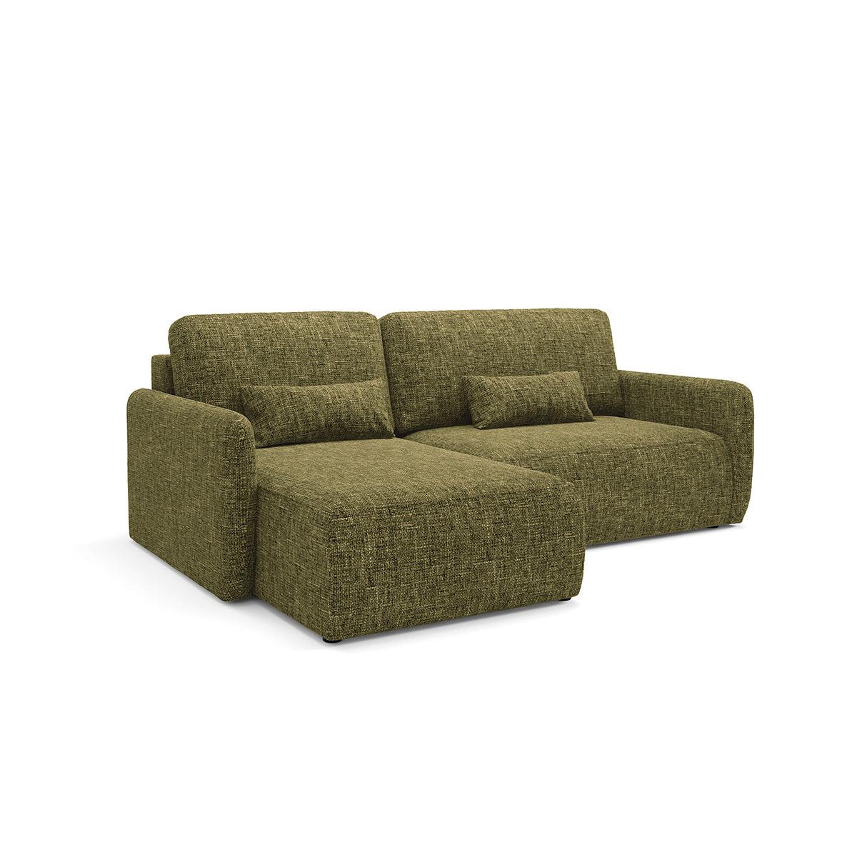 ECKSOFA Lazare 3 Sitzplätze Grün - Grün, Holz (217/148cm) - Petits-meubles
