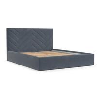 POLSTERBETT Arco 140/200 cm Blau im Asti Stoff - Blau/Schwarz, Holz/Holzwerkstoff (140/200cm) - AltaBeds