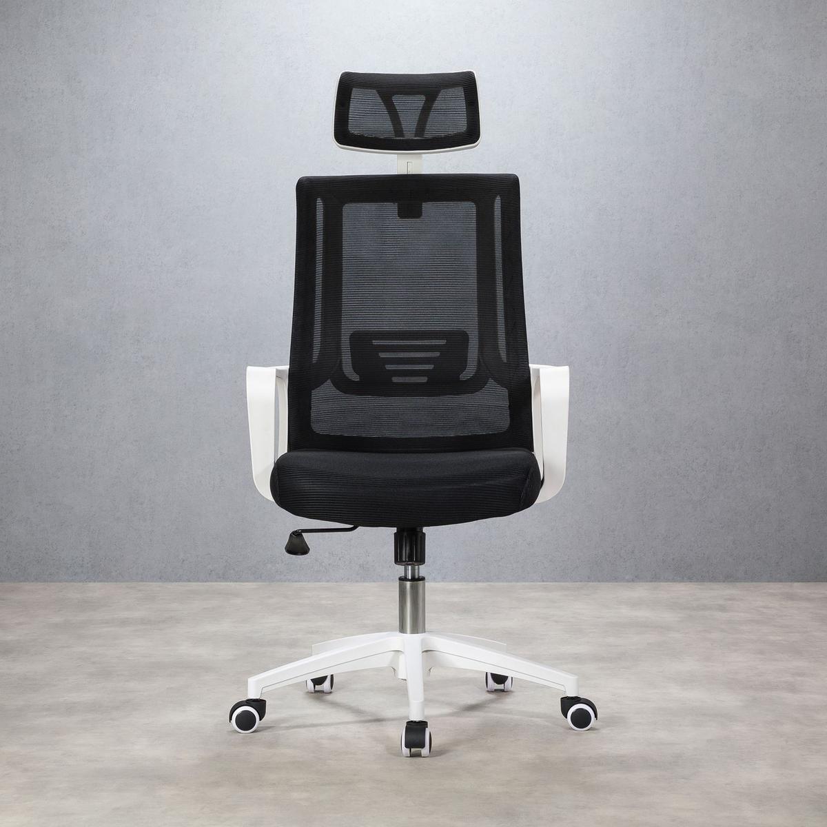BÜRODREHSTUHL AUCKLAND schwarz - Schwarz, Kunststoff (58/124/63cm) - IDIMEX