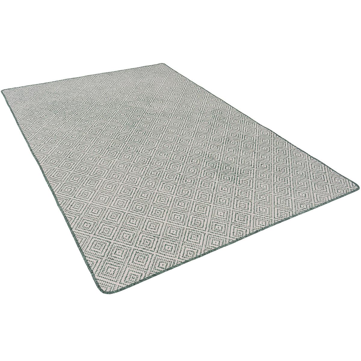 IN- UND OUTDOOR TEPPICH BEIDSEITIG NEWPORT MODERN - Grün, Textil (100/100cm) - Snapstyle