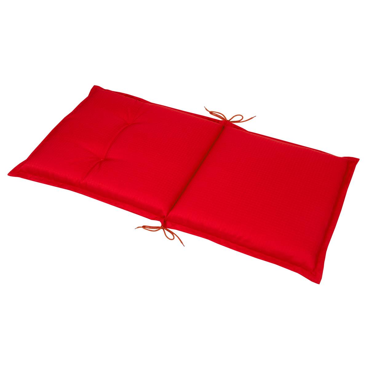 NIEDERLEHNERAUFLAGE Flair NL 100/50/8cm Rot - Rot, Textil (50/6/100cm) - Beautissu 