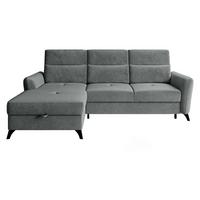 ECKSOFA Talia, Seite: Links LC-2R - Graphitfarben/Schwarz, Holz/Kunststoff (238/167cm) - MIRJAN24