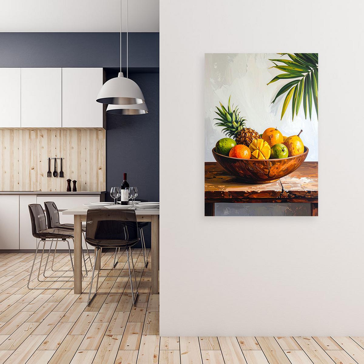 LEINWANDBILD Essen & Trinken 40x60cm - Multicolor, Textil (40/60cm) - Feeby