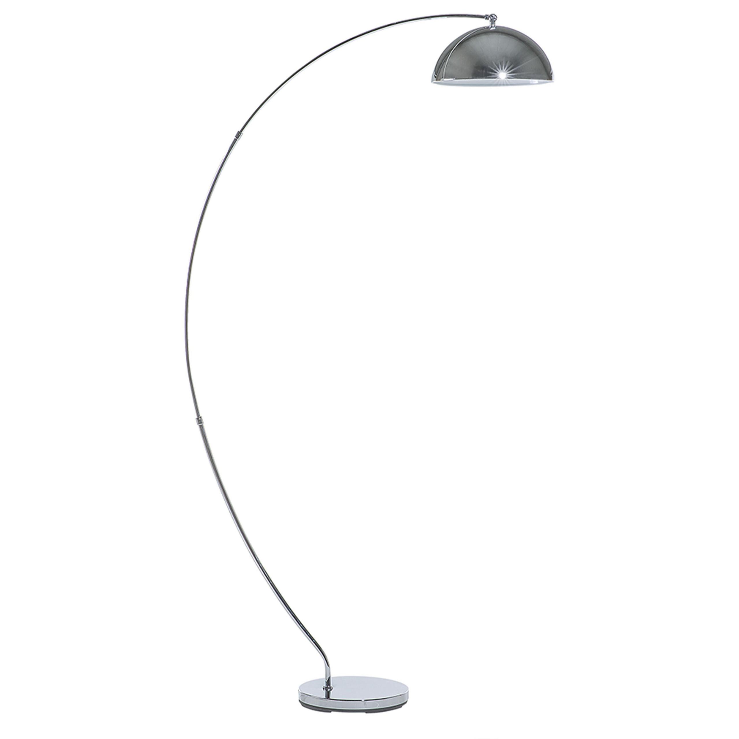 STEHLAMPE Kama 100/33/188 cm - Silberfarben, Metall (100/33/188cm) - Beliani