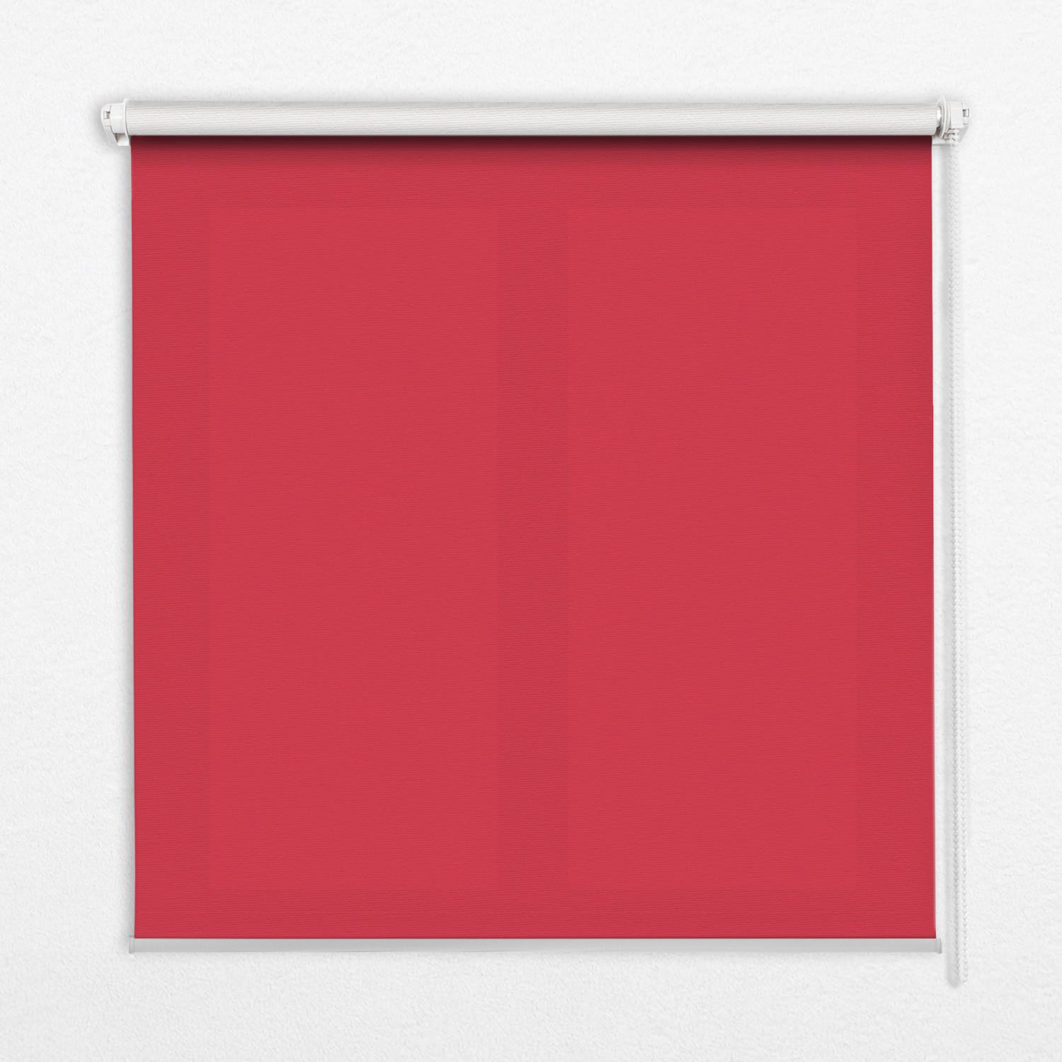 INNENROLLO - Fensterrollo - Rollo - 120x140 cm - Rot - Rot, Kunststoff (120/140/0.5cm) - TULUP