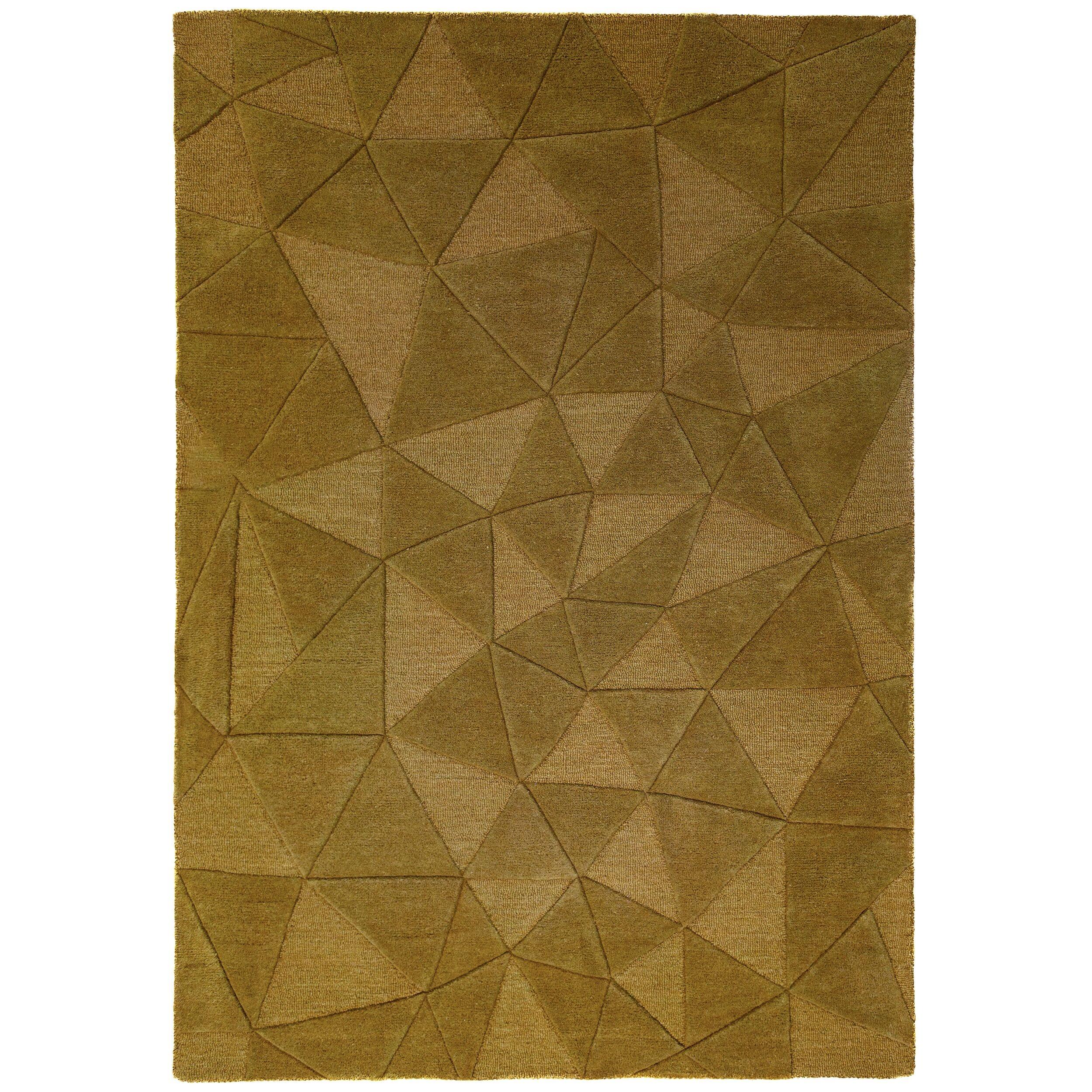 WOLLTEPPICH handgetuftet DEBEN, Splitterformen, Ocker, 200 x 290 cm - Gelb, Textil (200/290cm) - KADIMA DESIGN