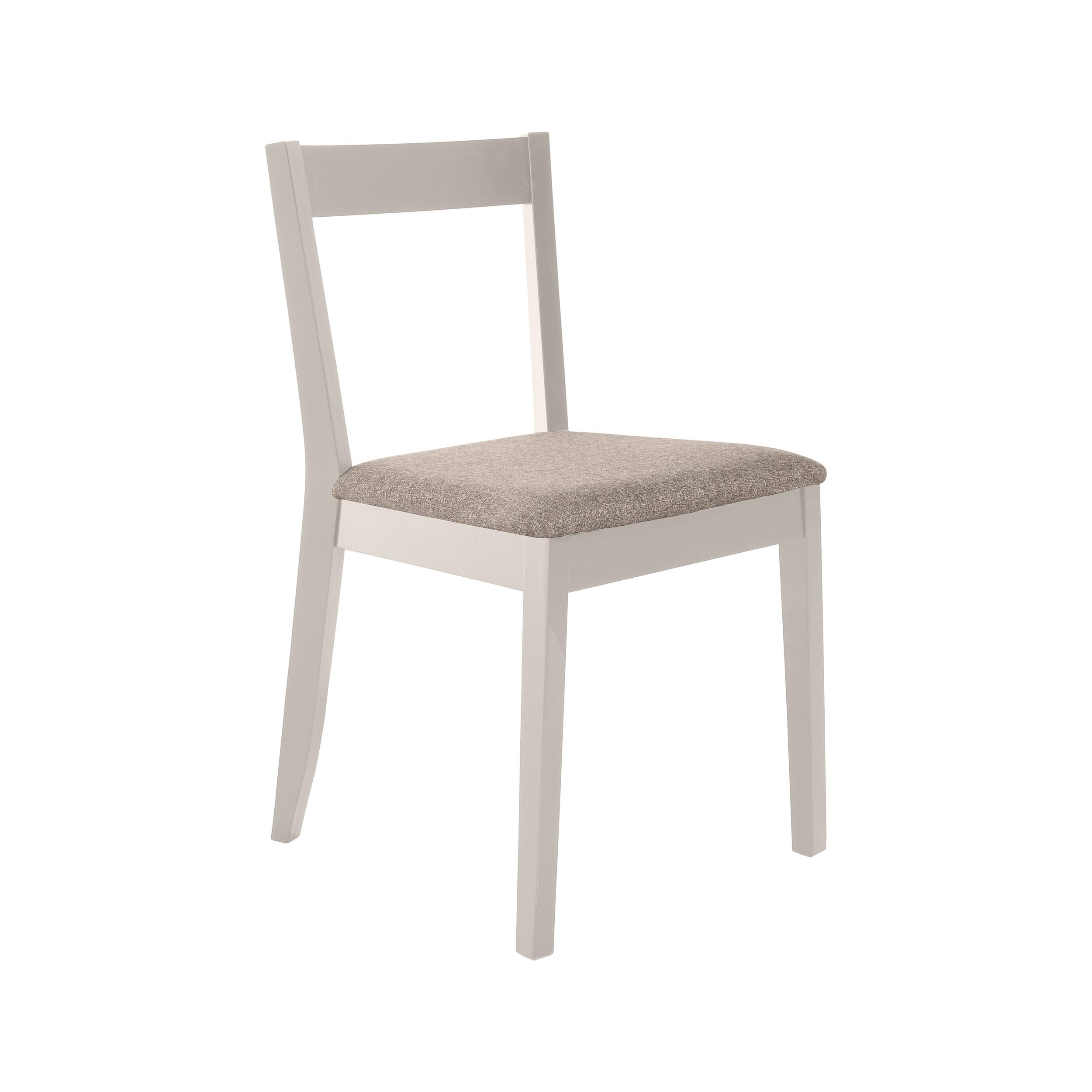 STUHL Moden mit kaschmirfarbenen Holzbeinen, Polsterstuhl, Beige - Kaschmir/Beige, Holz (45/84/45cm) - Beautysofa
