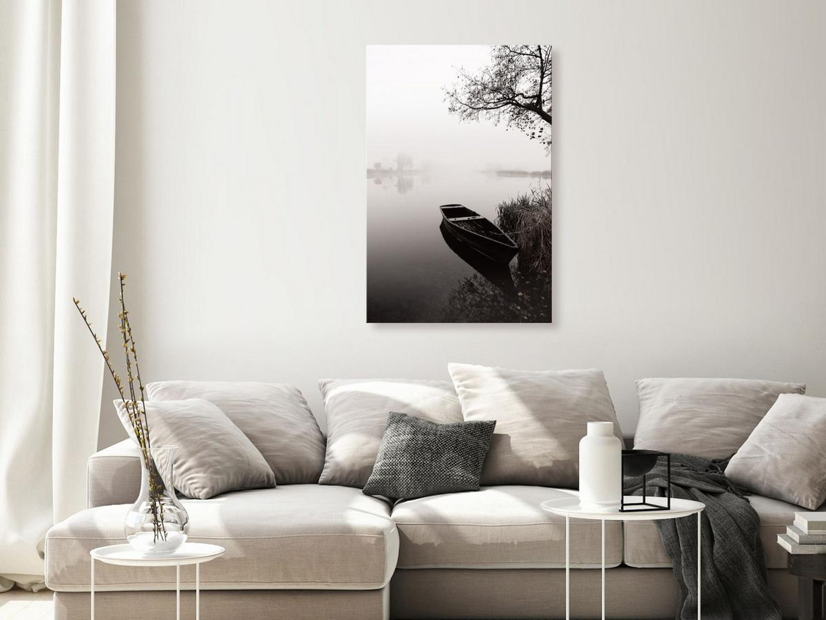 KUNSTDRUCK Schwarz-Weiß 60/90 cm - Schwarz, Textil (60/90cm) - KUNSTLOFT