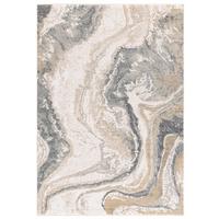 TEPPICH SIENA-Elsa, abstrakt, Grau-Beige, 200 x 300 cm - Grau, Textil (300/200cm) - KADIMA DESIGN