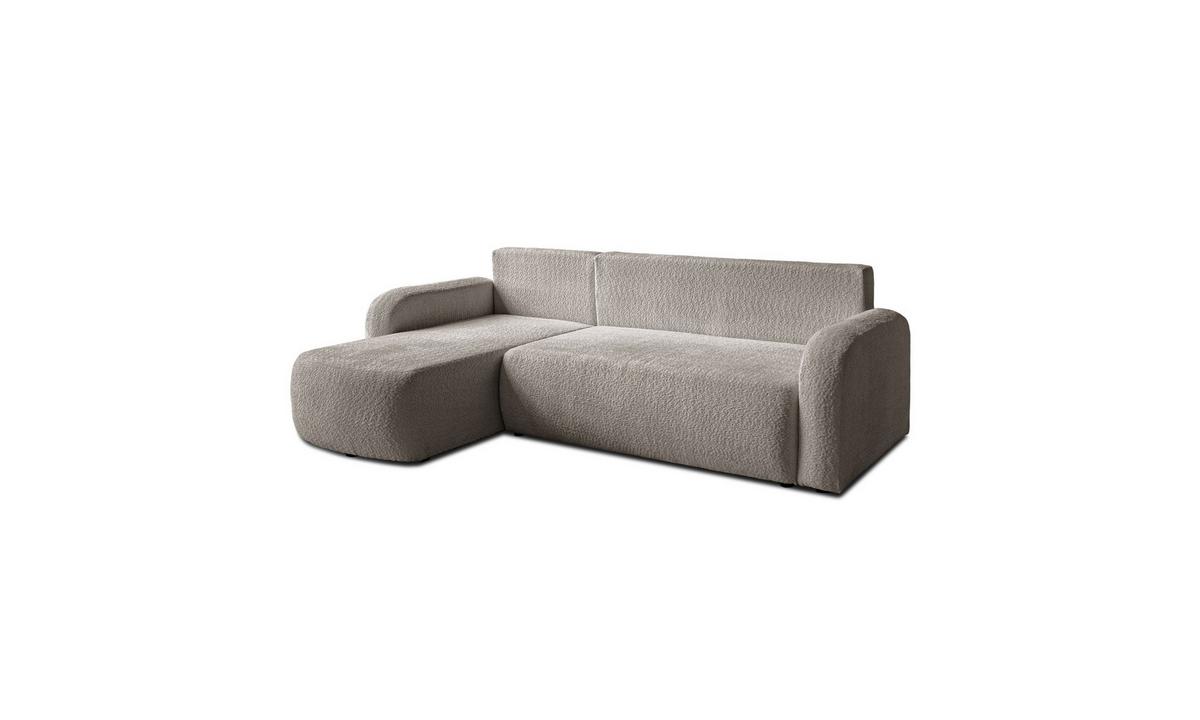 ECKSOFA PALOMA L 235/155/85 cm Coral 50 - Beige, Textil (235/155cm) - Lookway