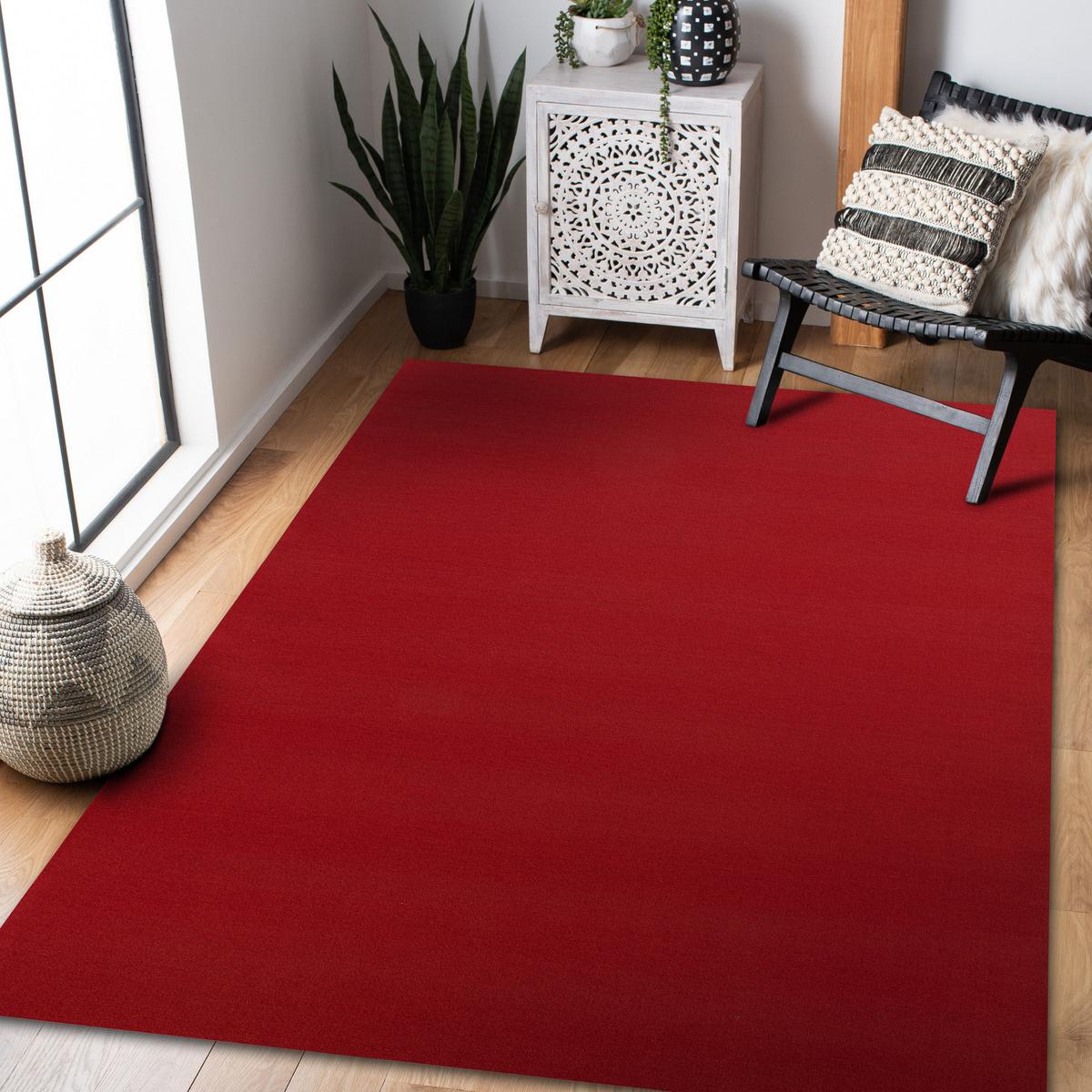 LÄUFER Antirutsch RUMBA 120/170 cm - Rot, Textil (120/170cm) - rugsX
