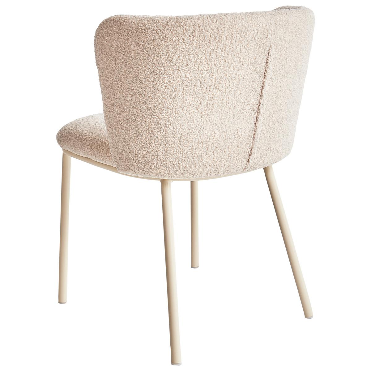 ESSZIMMERSTUHL Beige Mina II - Beige, Textil (45/75/52cm) - Beliani