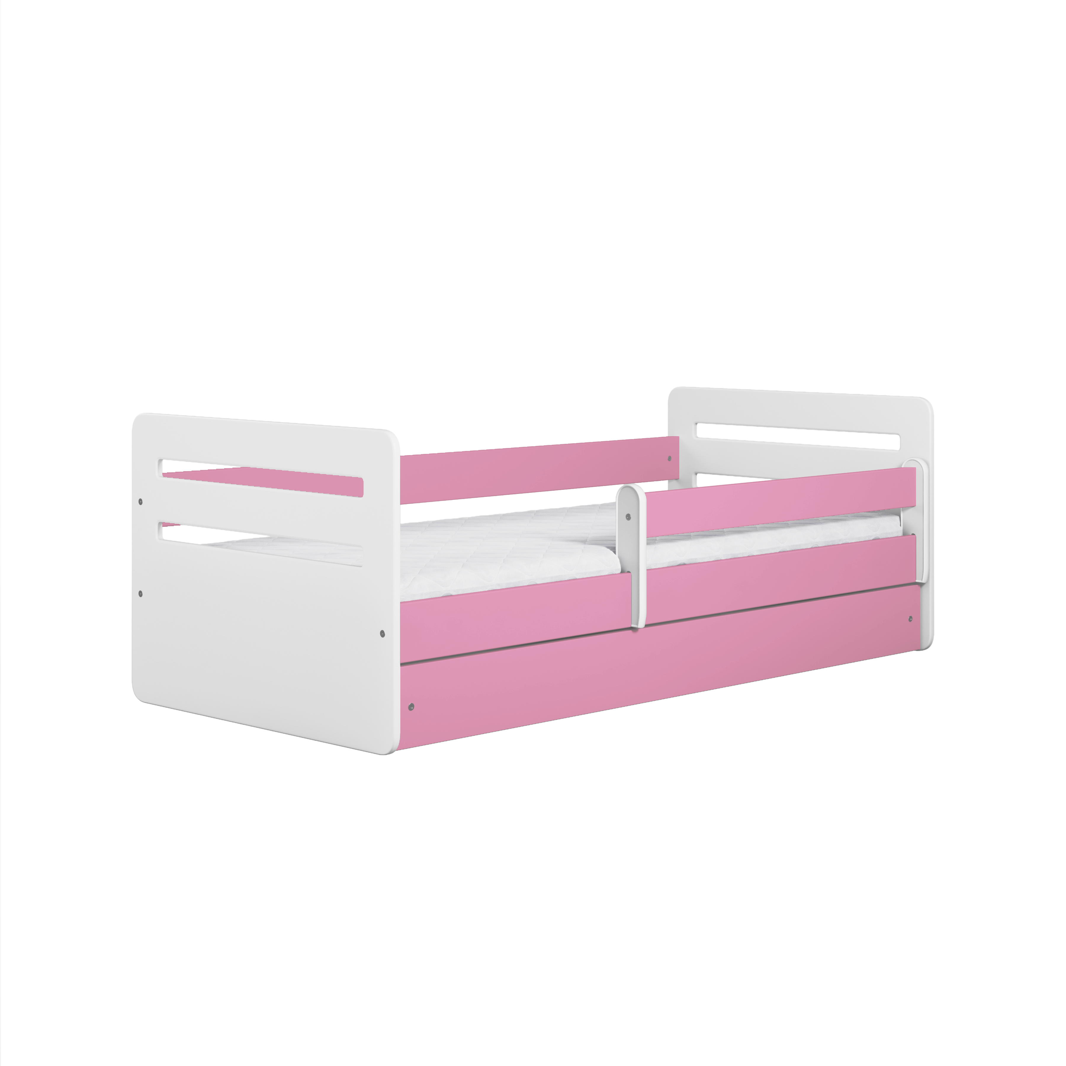 KINDERBETT Tomi mit Schublade ohne Matratze Rosa 90/65/164 - Rosa, Holzwerkstoff (80/160cm) - RAUMHIRSCH FURNITURE