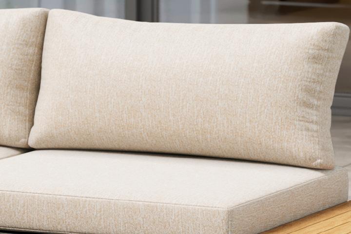 Loungegarnitur Kissen Creme Olefin quick foam dry Bezüge waschbar und abnehmbar Abstellfächen Garnitur verschieden verstellbar Liegeposition