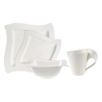 KOMBI-SET NewWave weiß 4-tlg. - Weiß, Keramik (2/2/2cm) - Villeroy & Boch