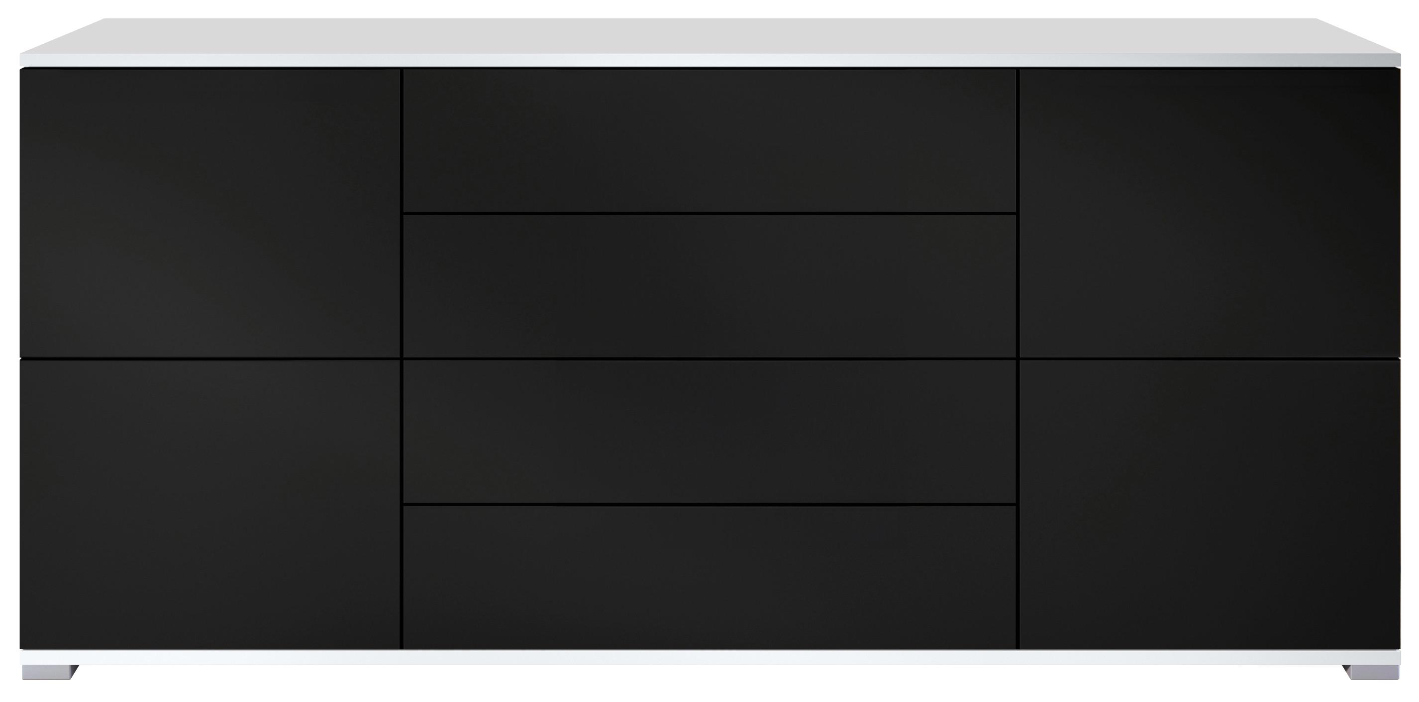 SIDEBOARD Rova Schwarz matt - Schwarz, Holzwerkstoff (166.5/75.5/35cm) - Vladon