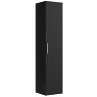 BADEZIMMERSCHRANK Rimini mit 1 Tür Schwarz Matt - 38 x 33 x 170 cm - Schwarz, Holz (33/170/38cm) - Badplaats