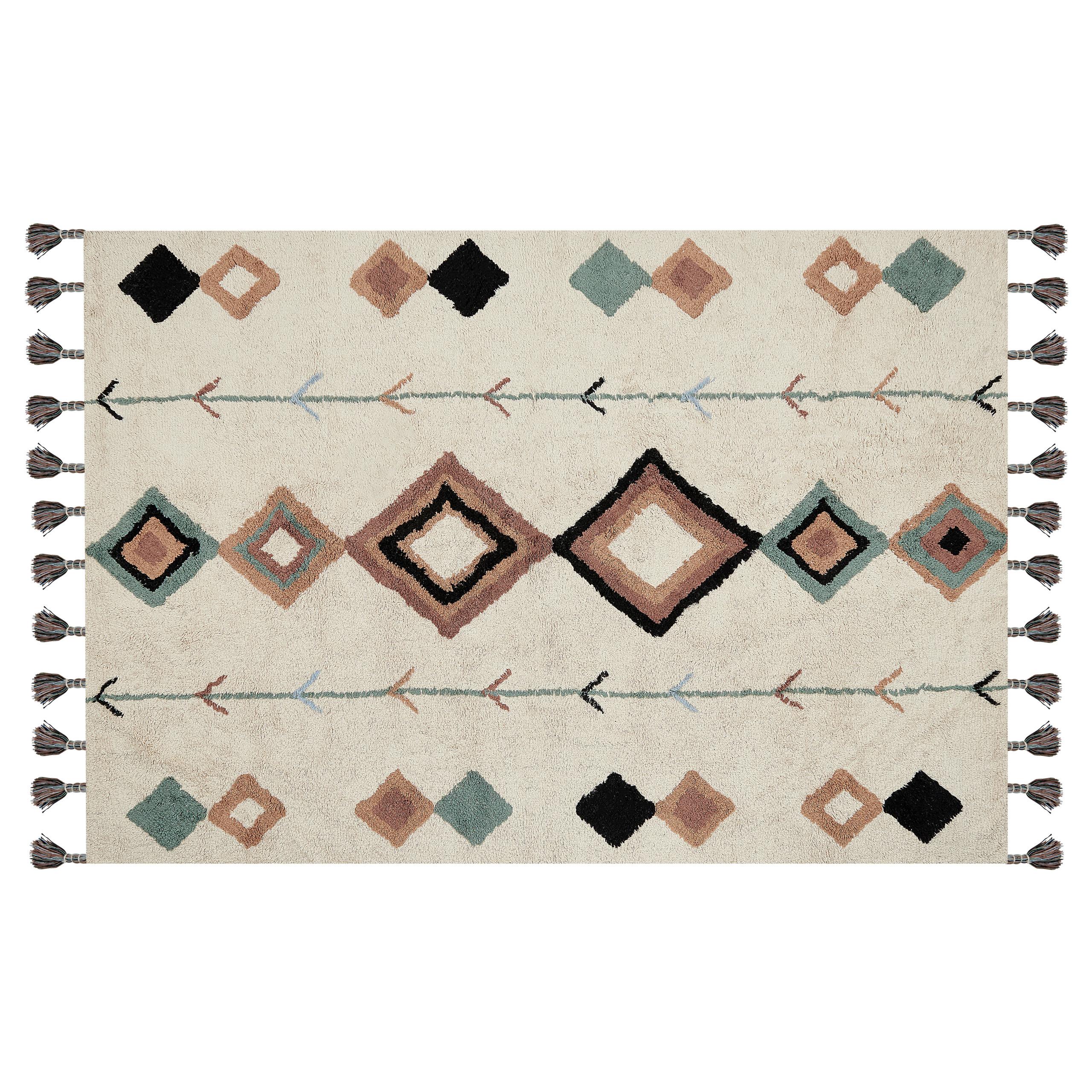 KURZFLOR-TEPPICH Eskisehir 200/140 cm - Multicolor, Textil (140/200cm) - Beliani