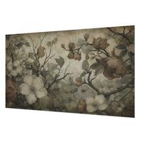 FOTOTAPETE 416x254 cm - Blumenschönheit - Weiß, Textil (416/254cm) - Wallfluent