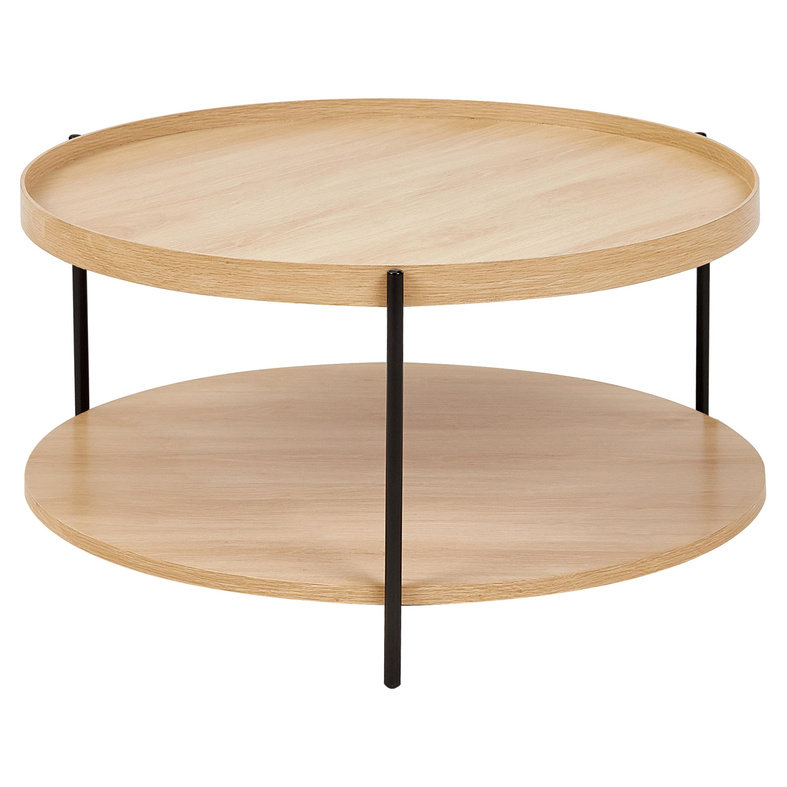 COUCHTISCH Braun Lander - Schwarz/Braun, Holzwerkstoff (78/78/40cm) - Beliani