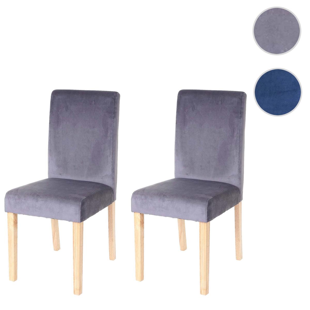 ESSZIMMERSTUHL Grau 2er-Set - Grau, Textil (43/90/56cm) - MCW