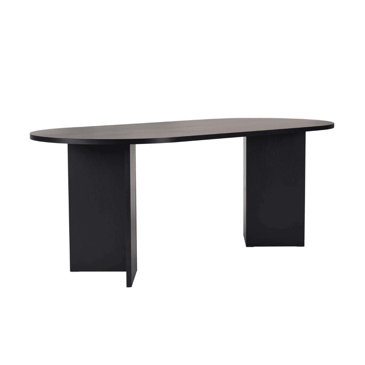 ESSTISCH mit ovaler Tischplatte L200 cm 90/200/75 cm - Eichefarben, Holzwerkstoff (96/90/75cm) - Calicosy