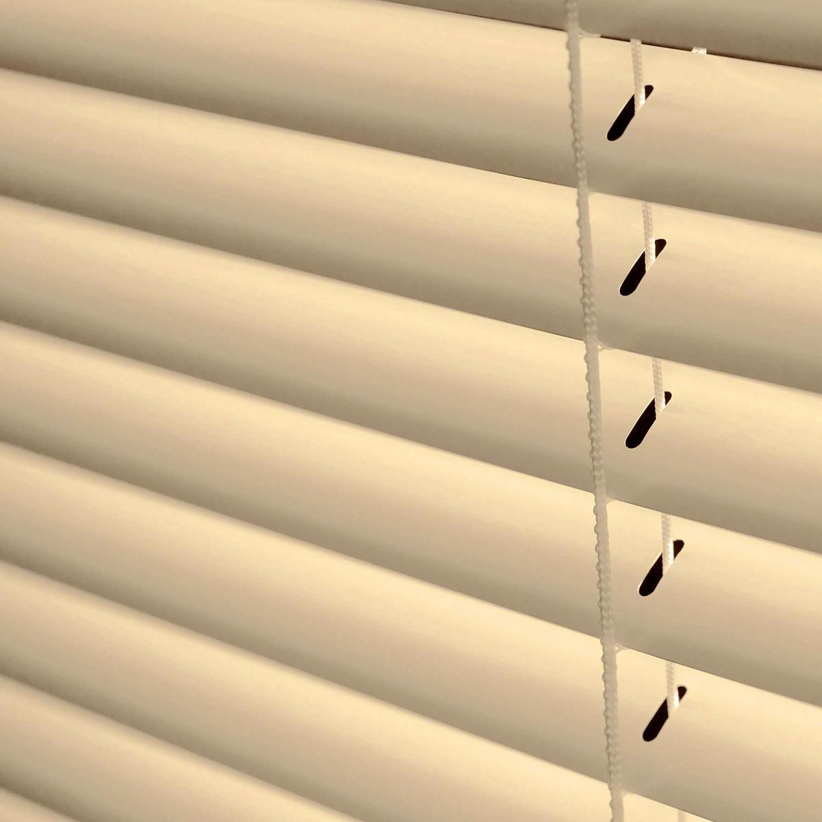 JALOUSIEN vinyl venetianische mit Taupe Zugschnur 75x160 - Braun, Kunststoff (75cm) - STORESDECO