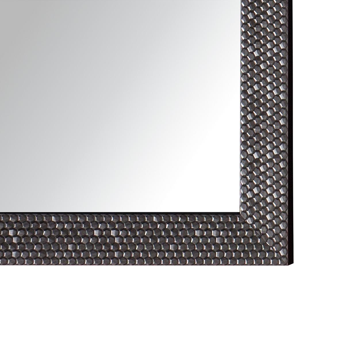 WANDSPIEGEL silber rechteckig 50/130 cm Ajaccio - Silberfarben, Kunststoff (50/130/2cm) - Beliani