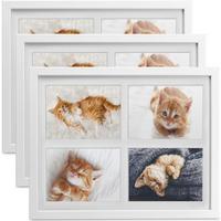 BILDERRAHMEN Galeria 10x15cm Weiß (3tlg) - Weiß, Holzwerkstoff (30/2cm) - BoMoe