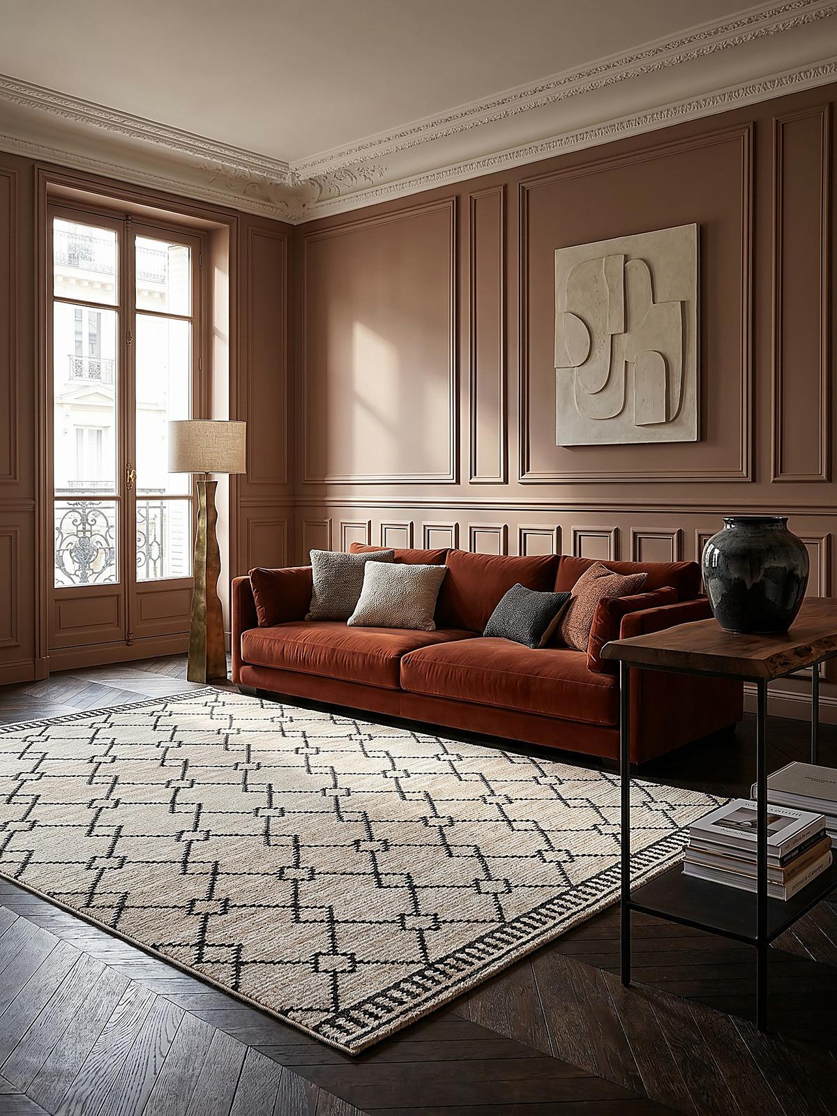 KURZFLORTEPPICH PERRAN, im Berber-Stil, Weiß, 160 x 230 cm - Weiß, Textil (230/160cm) - KADIMA DESIGN
