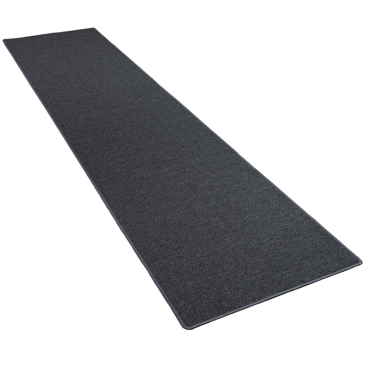 LÄUFER TEPPICH BENTZON FLACHGEWEBE - Anthrazit, Textil (80/240cm) - Snapstyle
