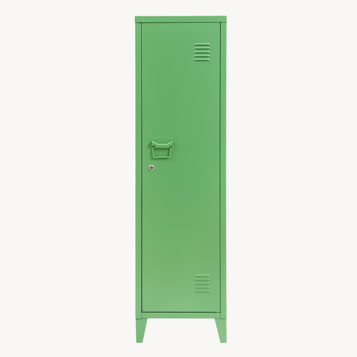 EINZELSPIND Kurikka - Dunkelgrün, Metall (38/137/38cm) - [en.casa]