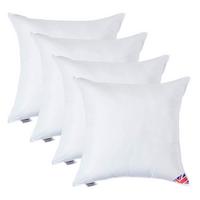 FÜLLKISSEN 4er-Set – 80/80 cm, Super-Mikrofaser - Weiß, Textil (80/80cm) - Homescapes