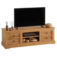 LOWBOARD KENT - Kieferfarben, Holz (144/46/45cm) - IDIMEX