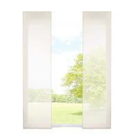 SCHIEBEGARDINE 2ER SET »Nizza« HxB 245x60 cm Creme - Creme, Textil (60/245cm) - Gardinenbox