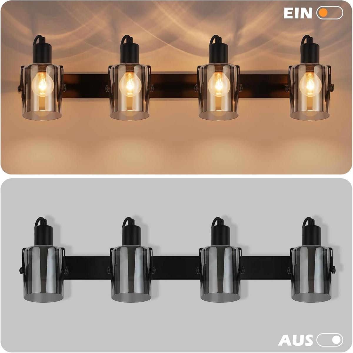 DECKENSTRAHLER Strahlwina 18/16/62 cm - Grau, Metall (63.5/18/17.5cm) - ZMH