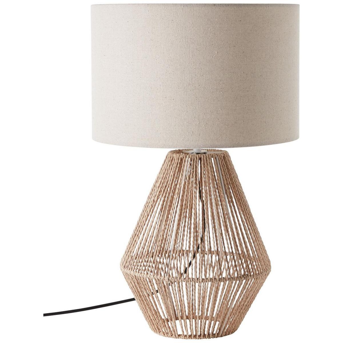 TISCHLEUCHTE Laraine 93097/09 - Beige, Metall (33/33/52cm) - Brilliant
