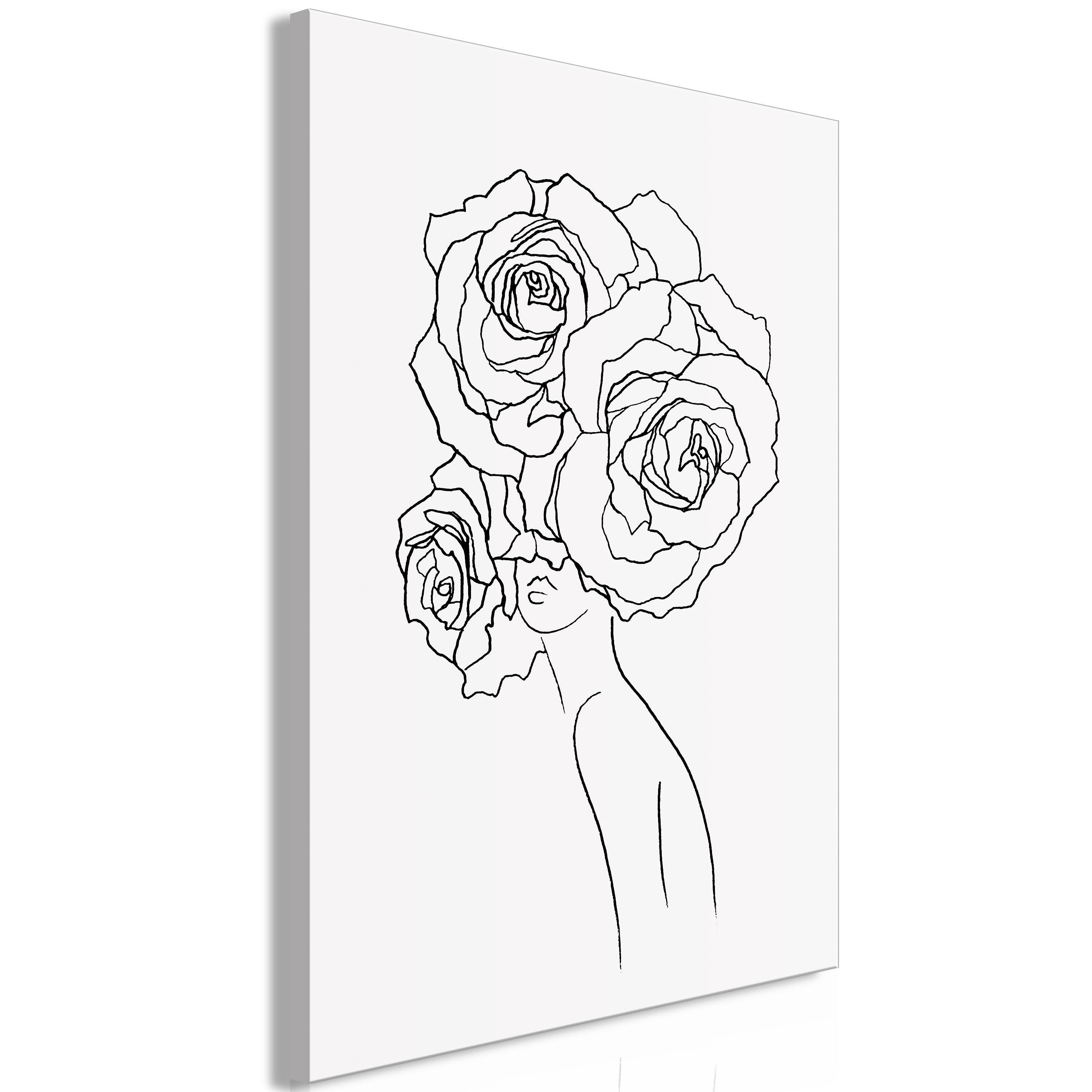 KUNSTDRUCK Schwarz-Weiß 40/60 cm - Schwarz, Textil (40/60cm) - KUNSTLOFT