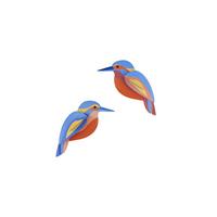 WANDDEKO Eisvogel-Duo 3.5/6 cm - Multicolor, Wellpappe (3.5/6/15cm) - Studio Roof
