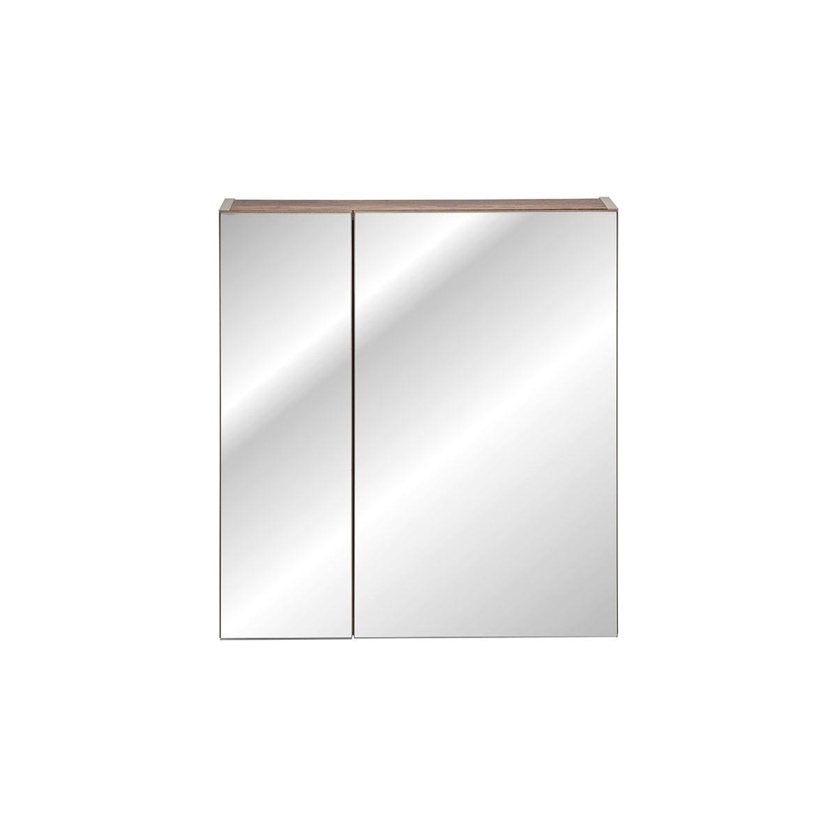 SPIEGELSCHRANK Éros Taupe - Taupe, Holzwerkstoff (60/65/17cm) - Petits-meubles